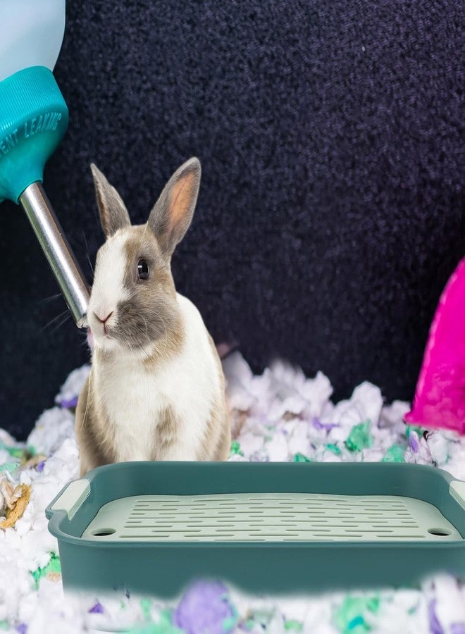 CIYODO Pet Equipment Bunny Equipment Rabbit Urine Box Guinea Pig Litter Box for Indoor Outdoor Use - Image 3